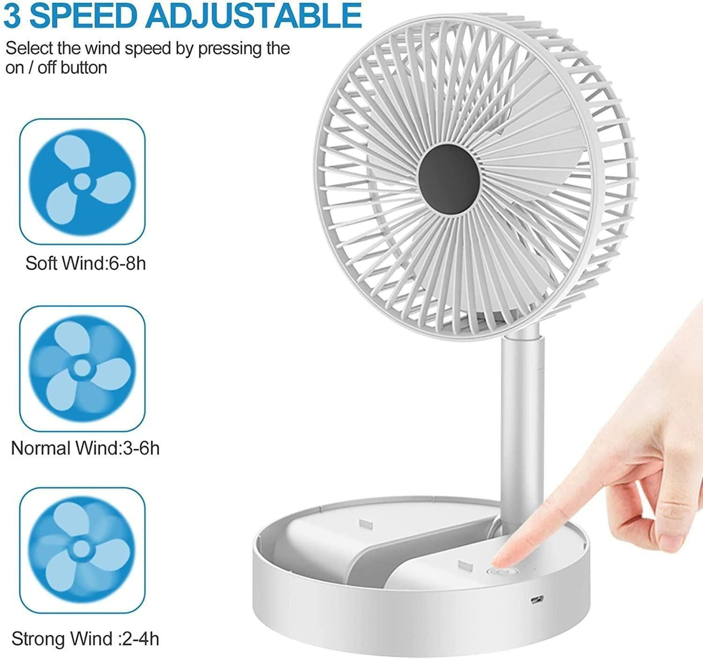 Feelix™ - Powerful Rechargeable Table Fan